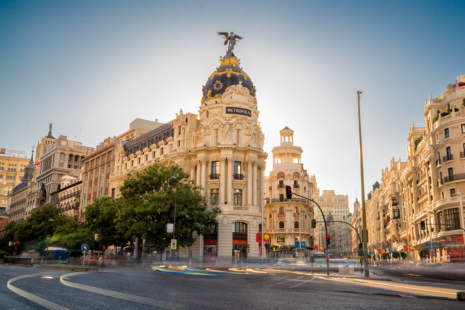 Cityscape in Madrid, Spain