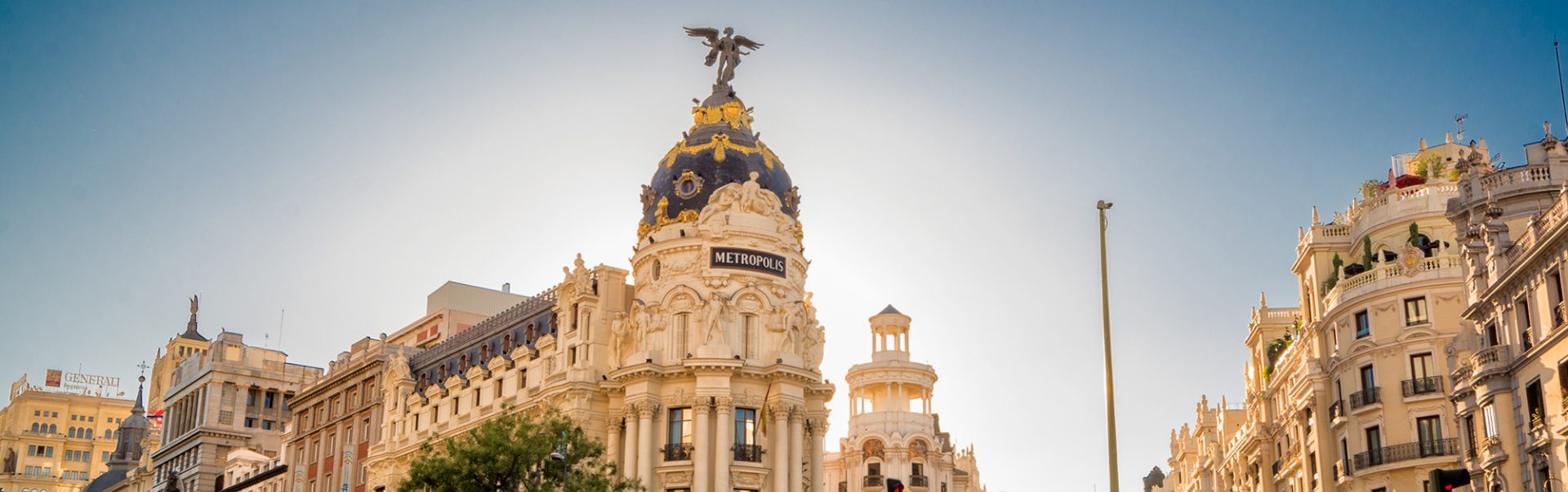 Cityscape in Madrid, Spain