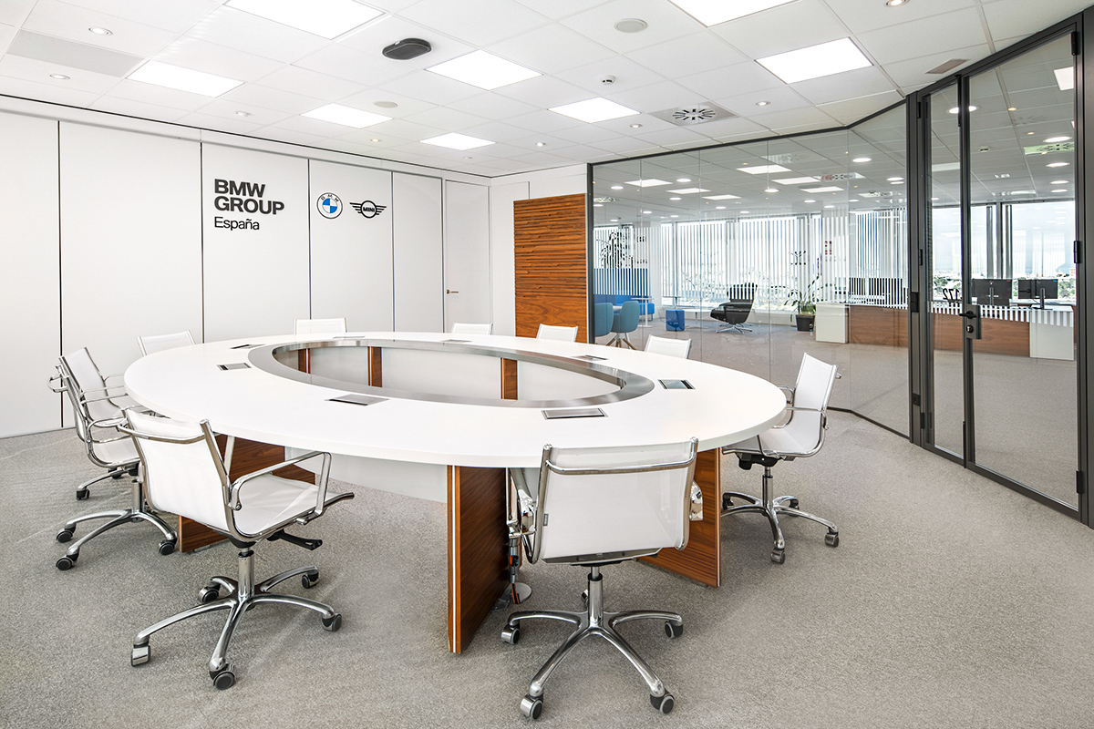 Meeting area of the BMW Group Office Madrid, Spain.