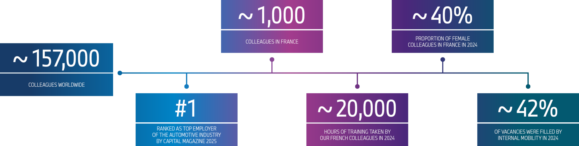 Graphic showing facts about BMW Group France