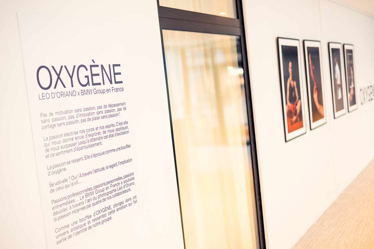 Art gallery in the hallway of the BMW Group building