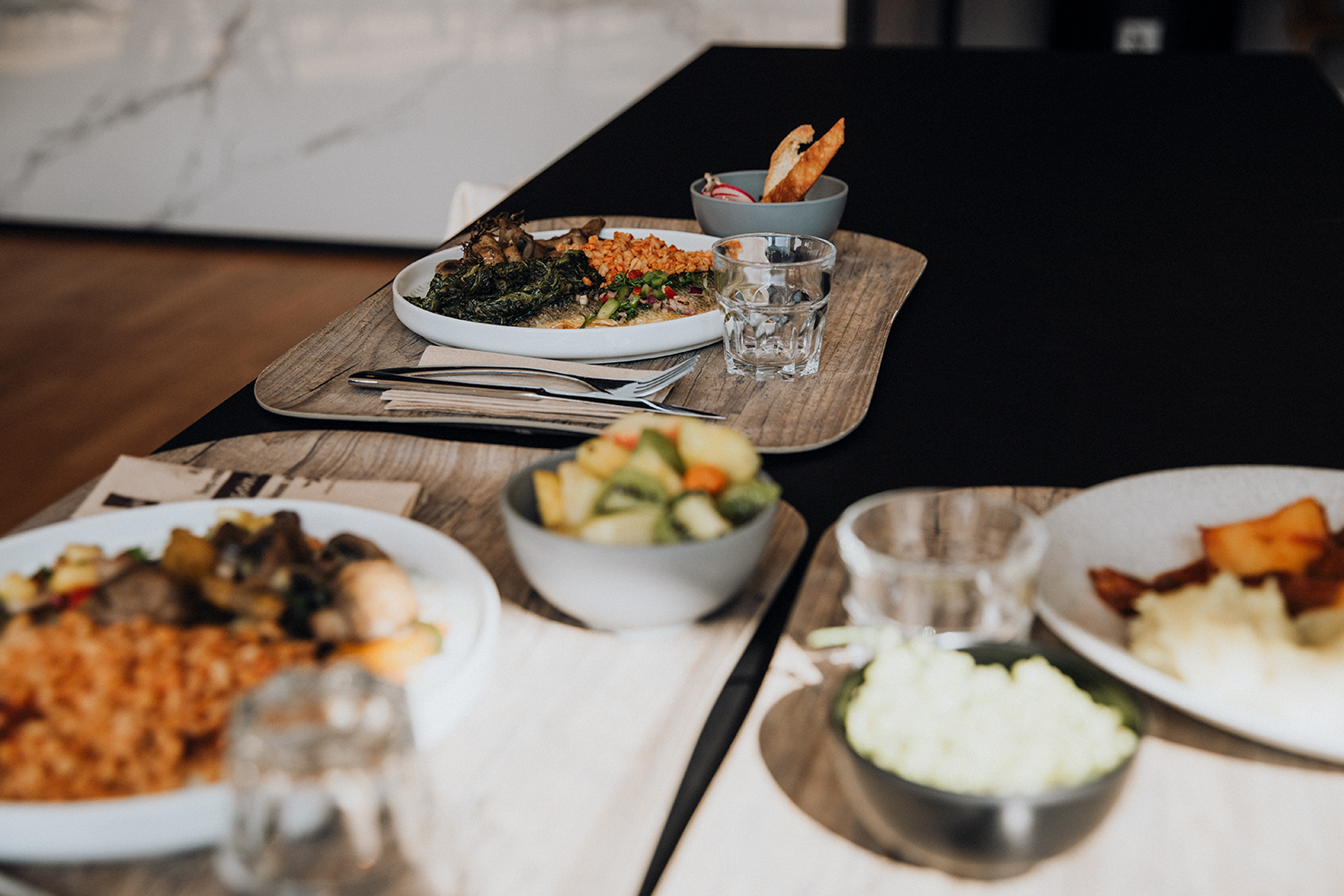 Picture of some dishes in the BMW Group canteen
