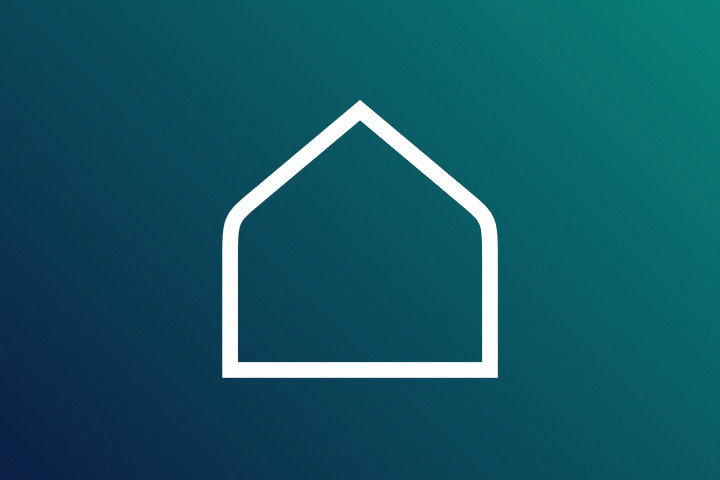 Icon showing a house