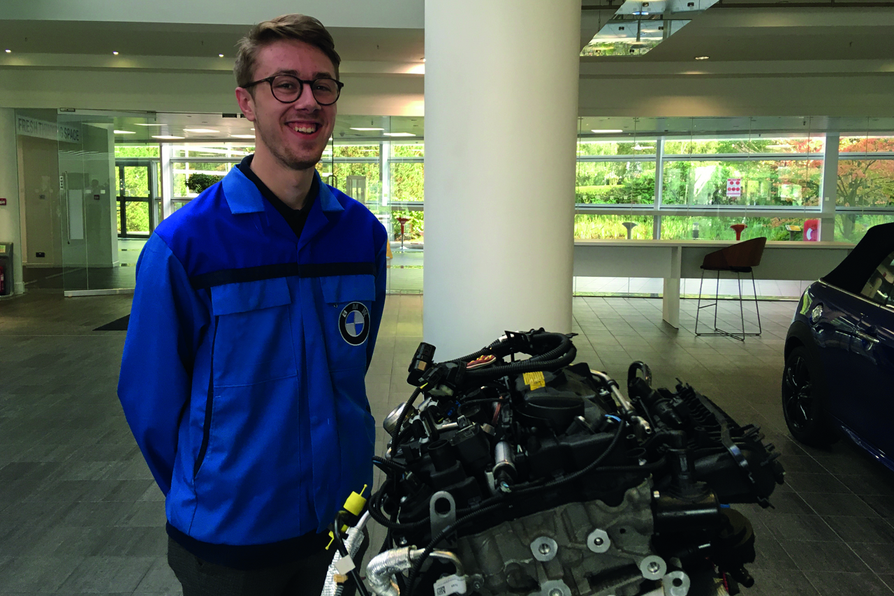Recent IT Innovation Graduate Liam smiling at the camera