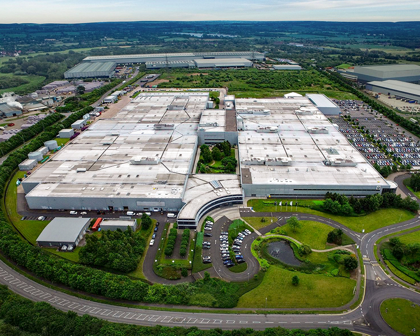 Aerial view of BMW Plant Hams Hall