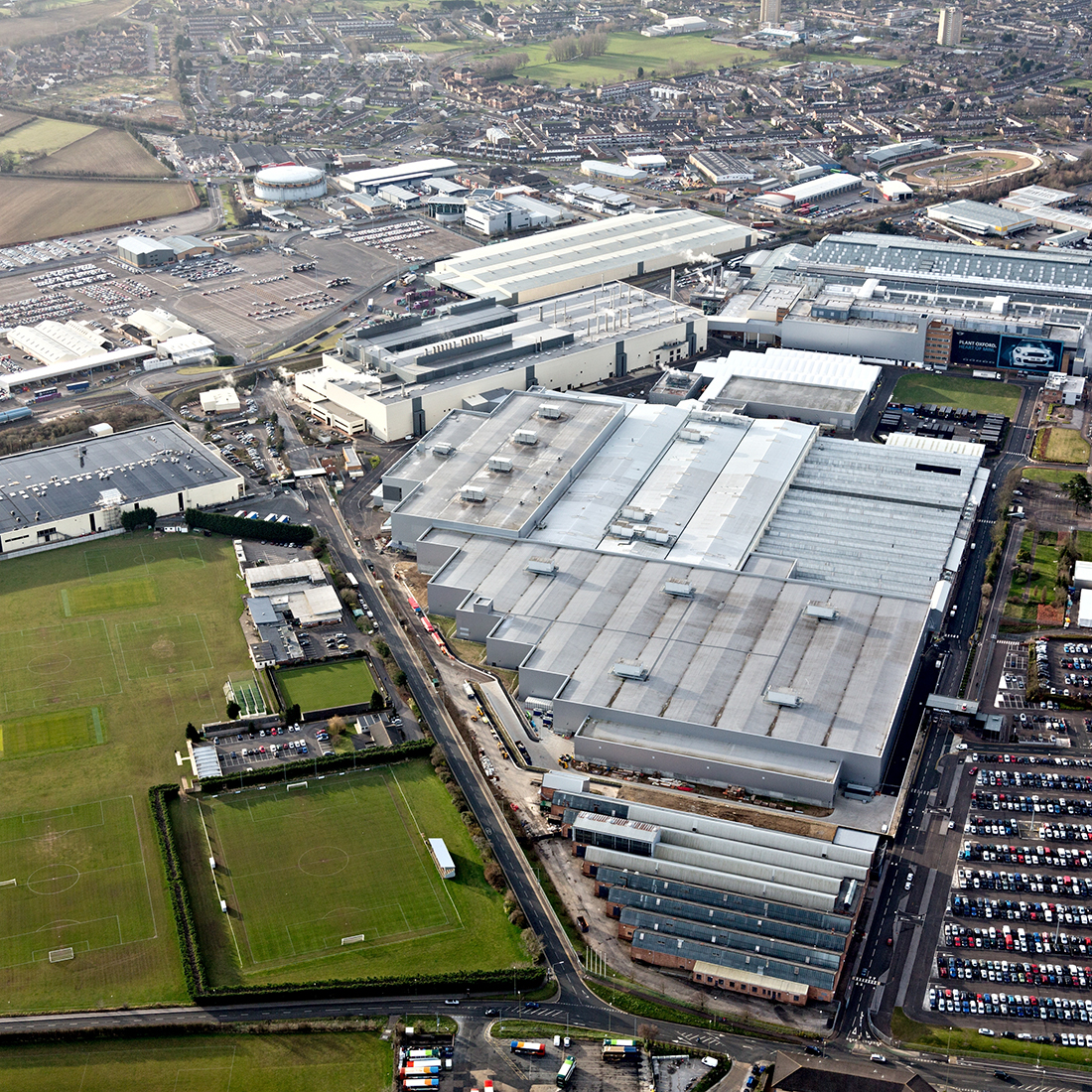 MINI Plant Oxford aerial view