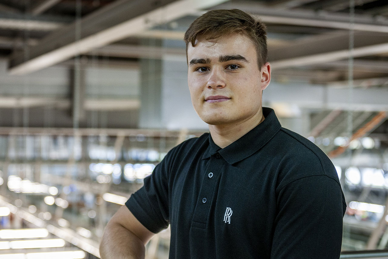 Manuel, a structure planning student during his internship at Goodwood plant