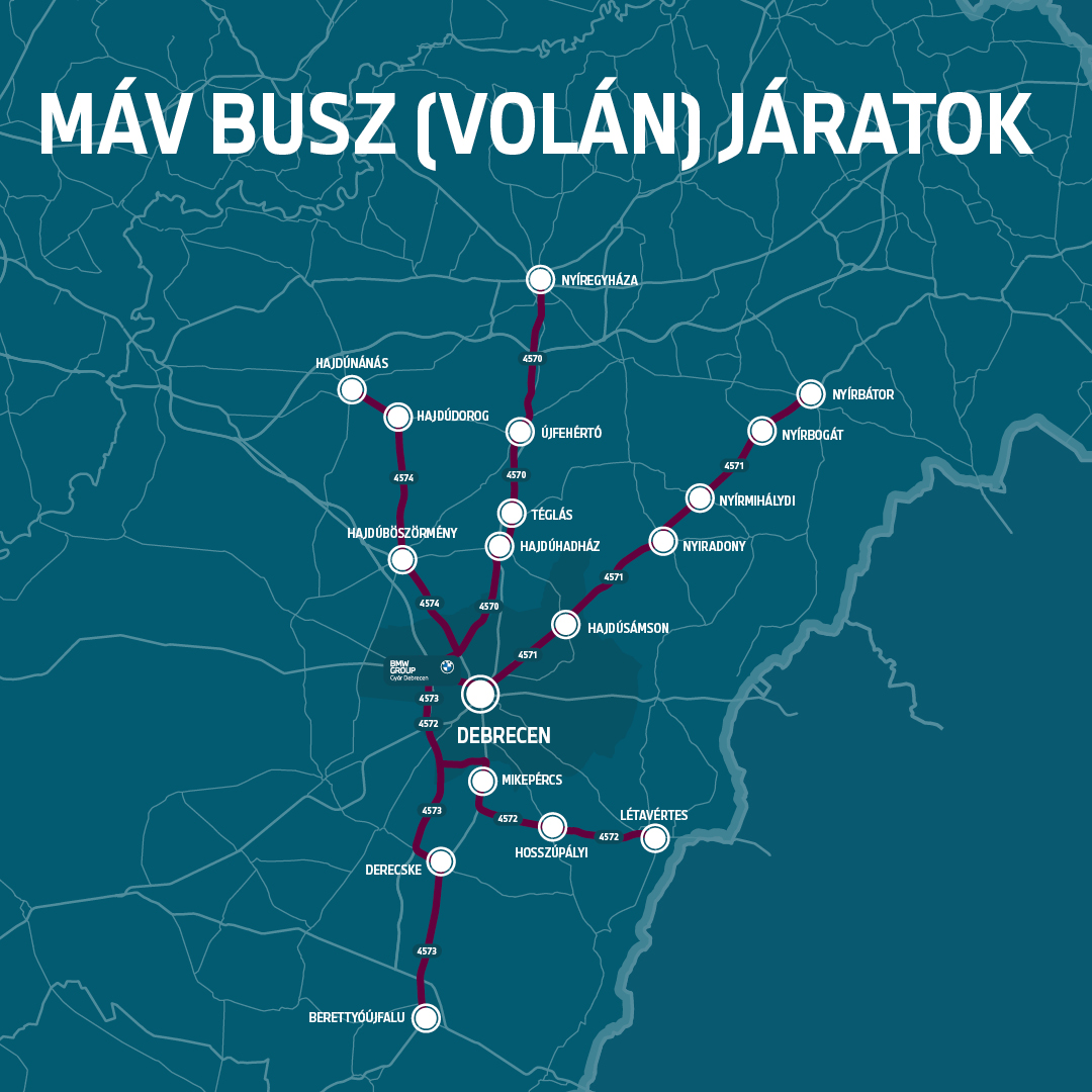 Map of a bus line