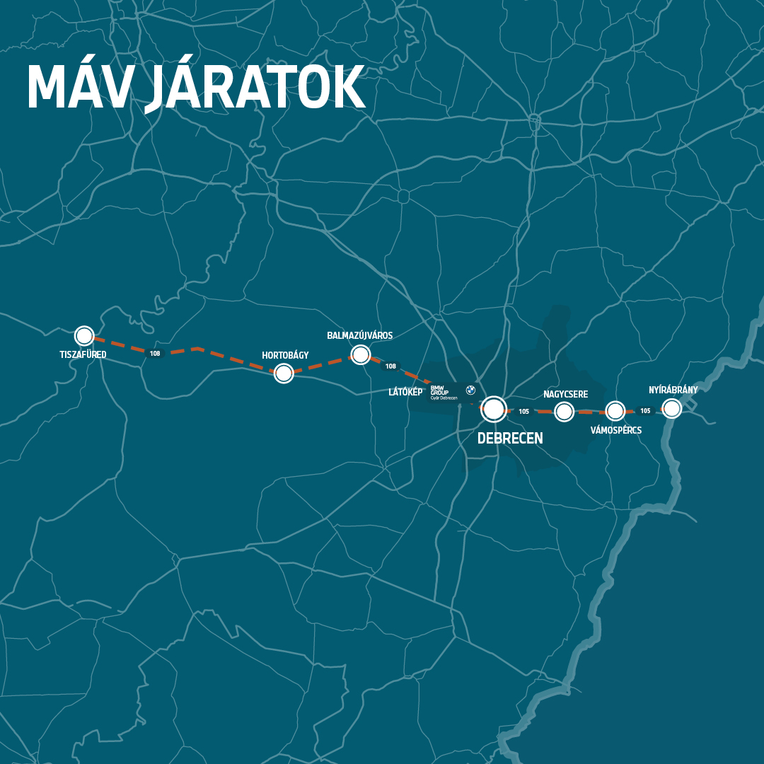 Map of a bus line