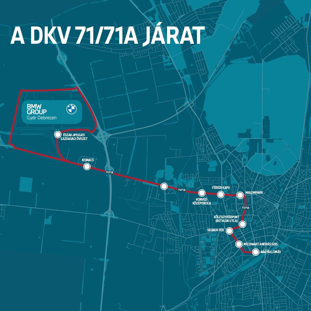 Map of a bus line