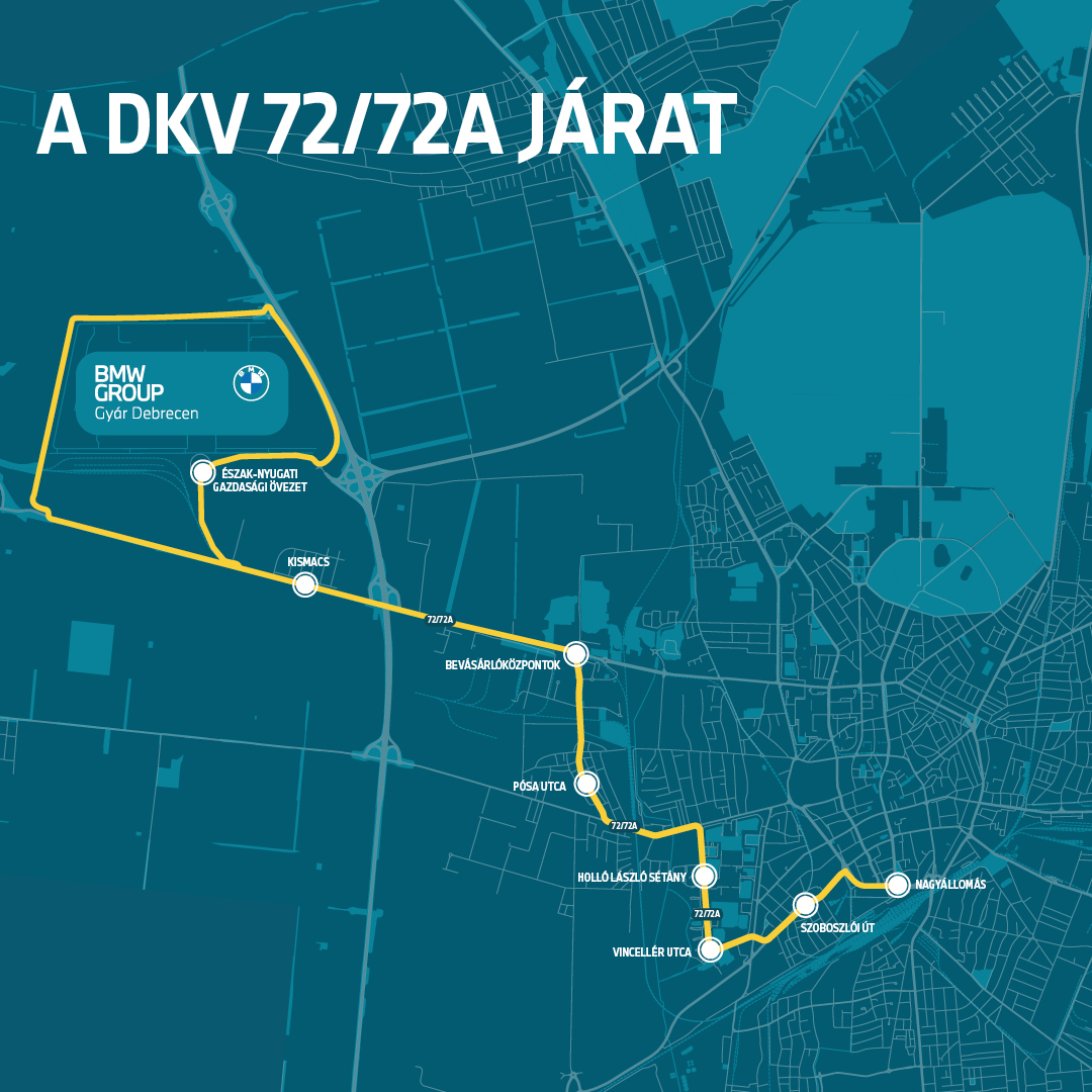 Map of a bus line