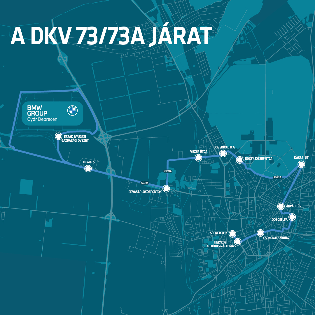 Map of a bus line