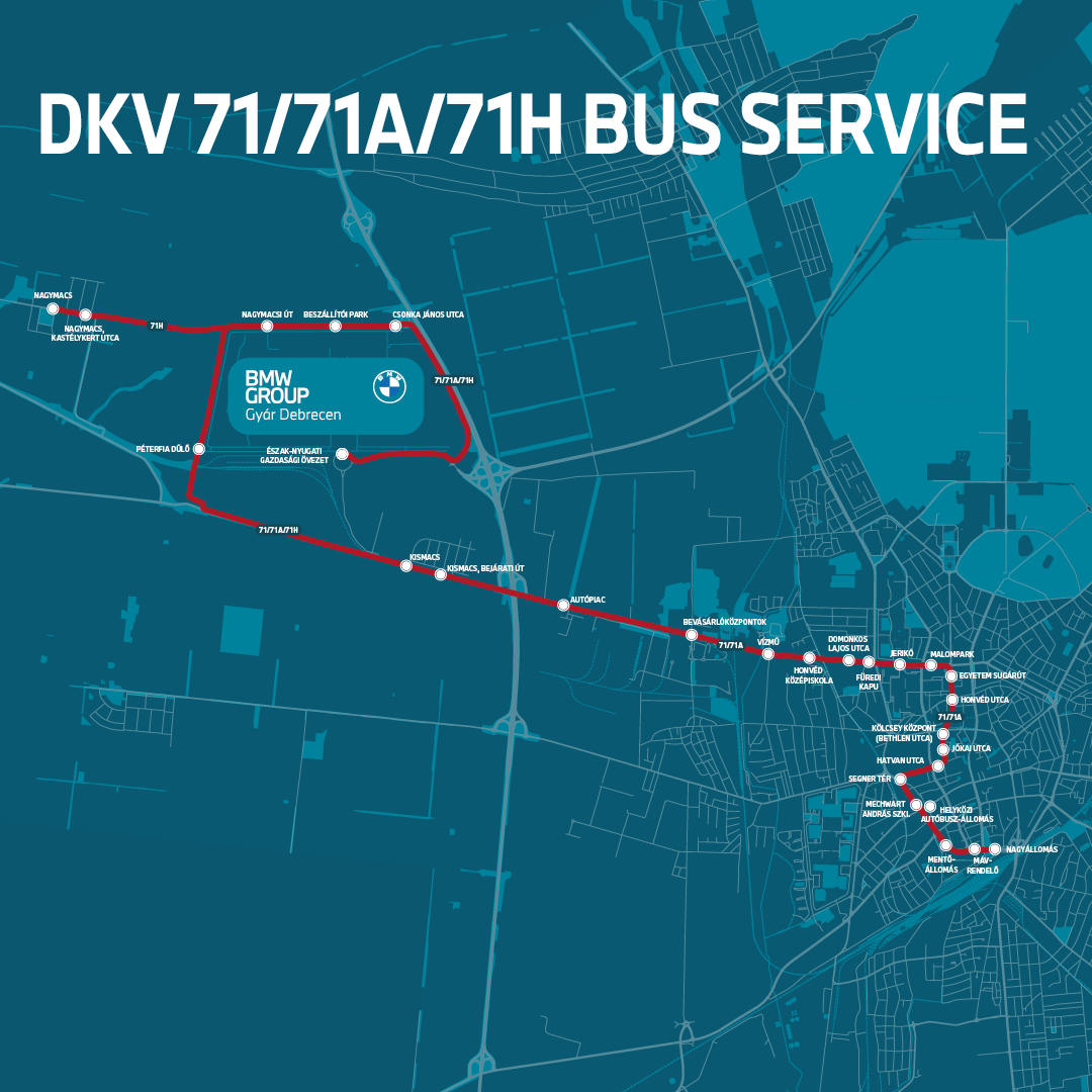 Map of a bus line