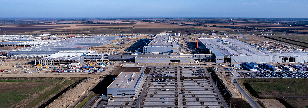 Aerial view of the plant Debrecen.