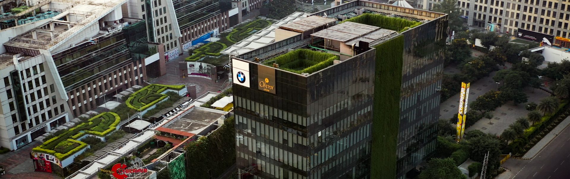 The picture shows the BMW Group office in Gurgaon.