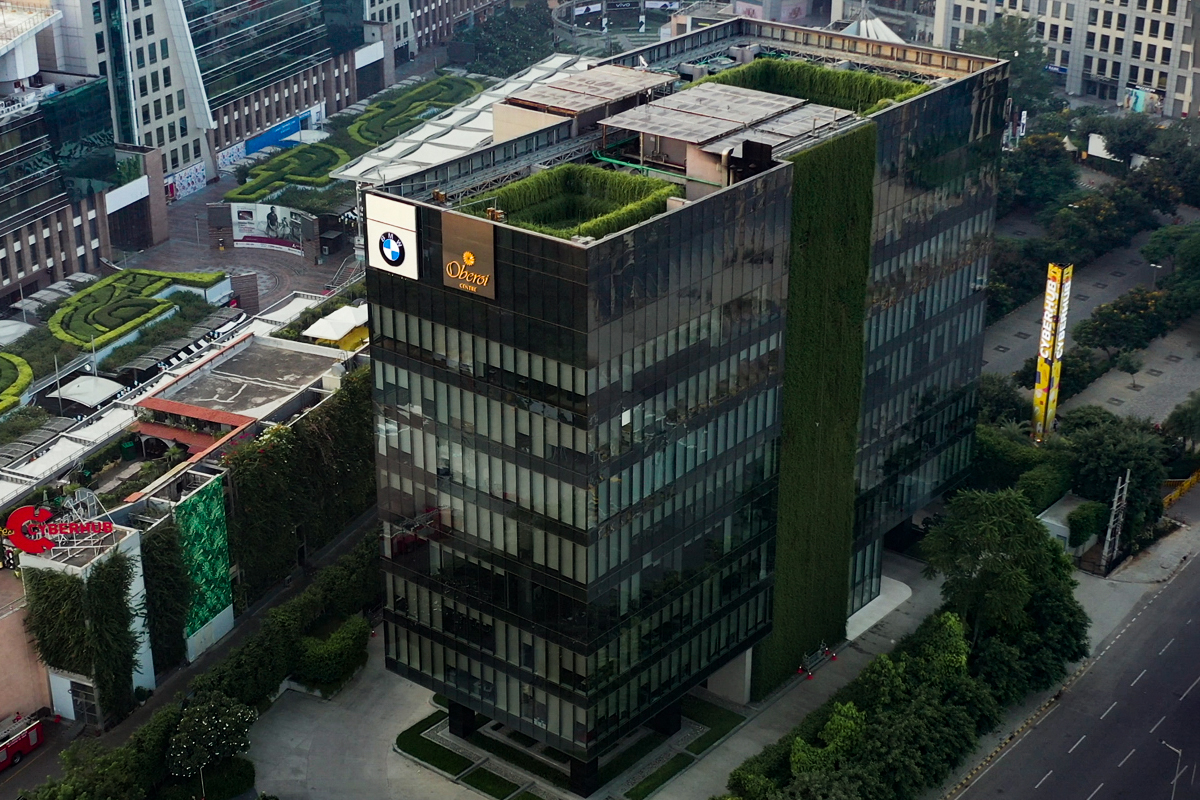 The picture shows the BMW Group office in Gurgaon.