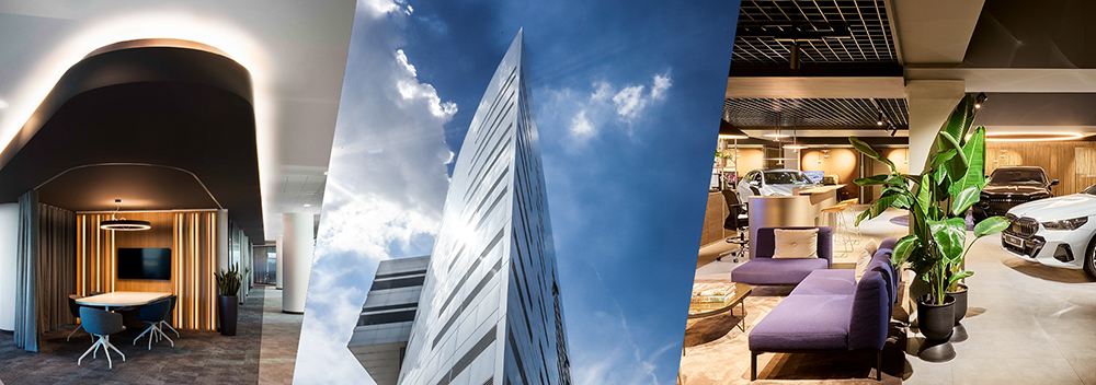 Three images of BMW Group Italy locations