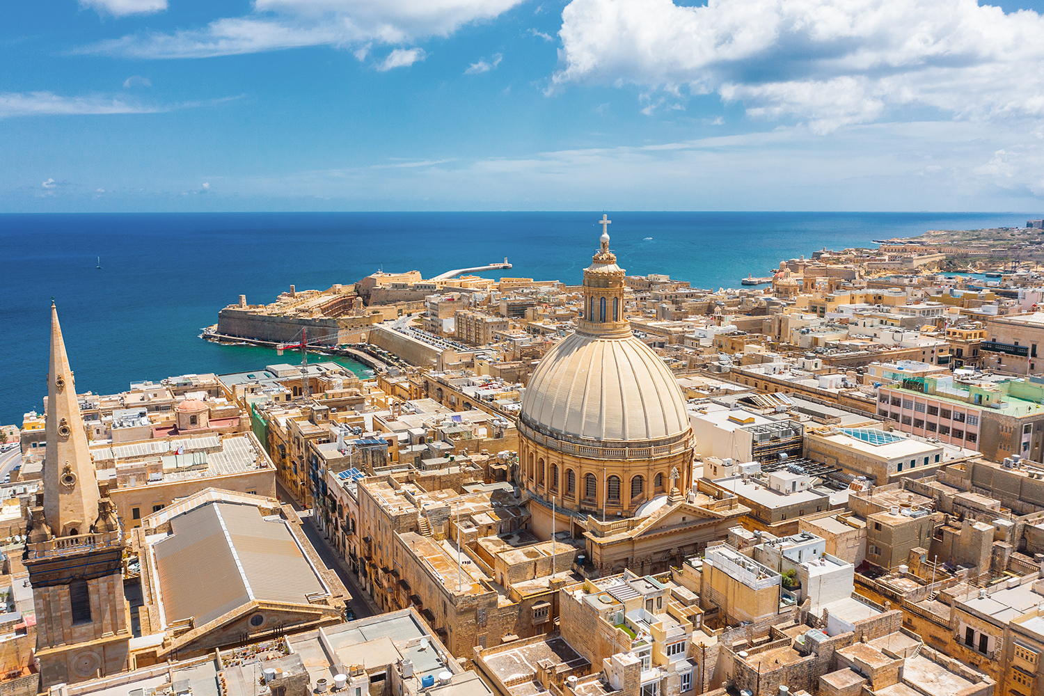 Valletta aerial view