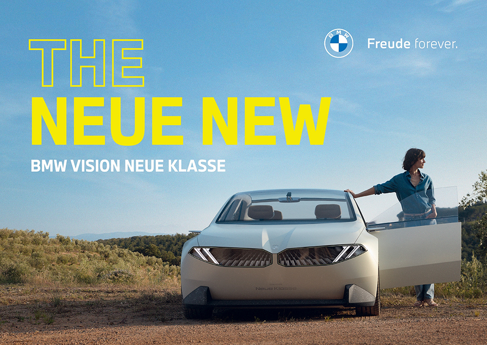 The picture shows the BMW Vision Neue Klasse.