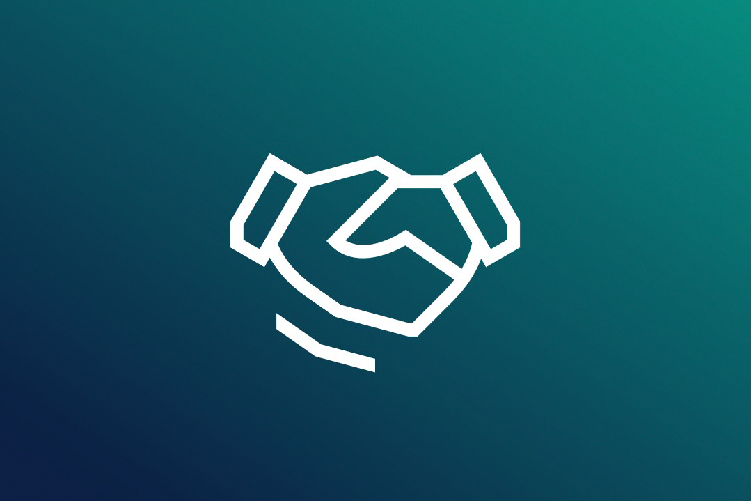 Icon with two shaking hands