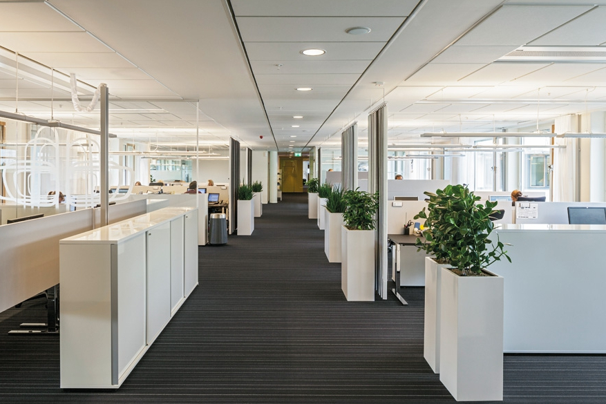 This picture shows the interior of a BMW office in sweden.