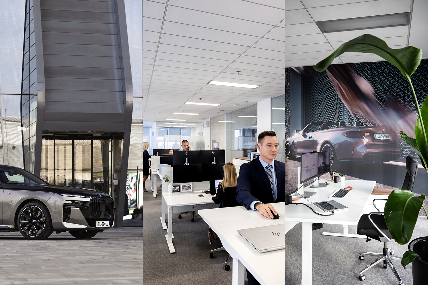 Collage of our BMW Group location in Slovenia