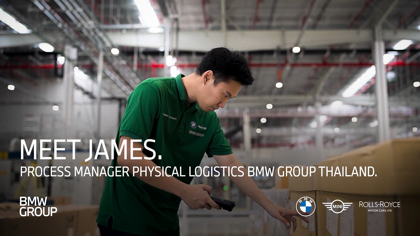 James, a BMW Group employee working in logistics.