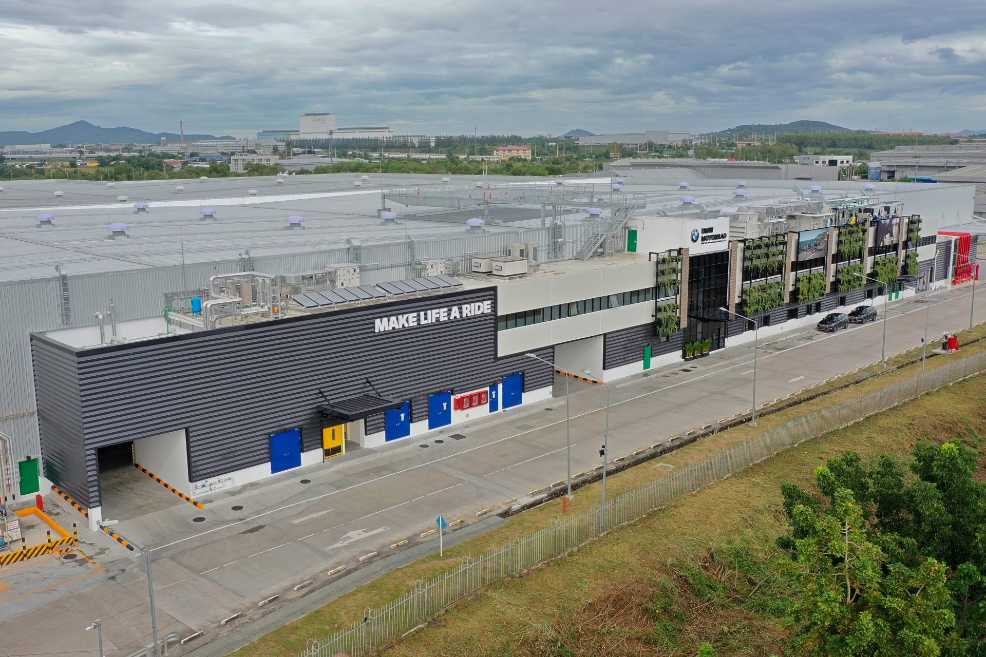 Aerial view of the rayong factory