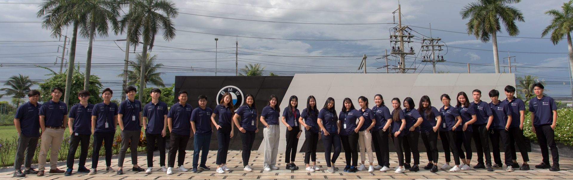 Group picture of BMW interns.