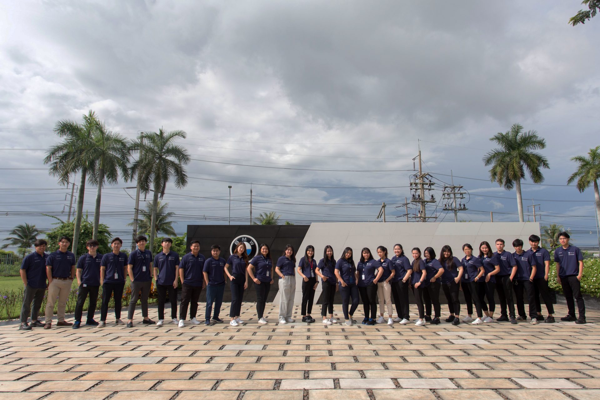 Group picture of BMW interns.