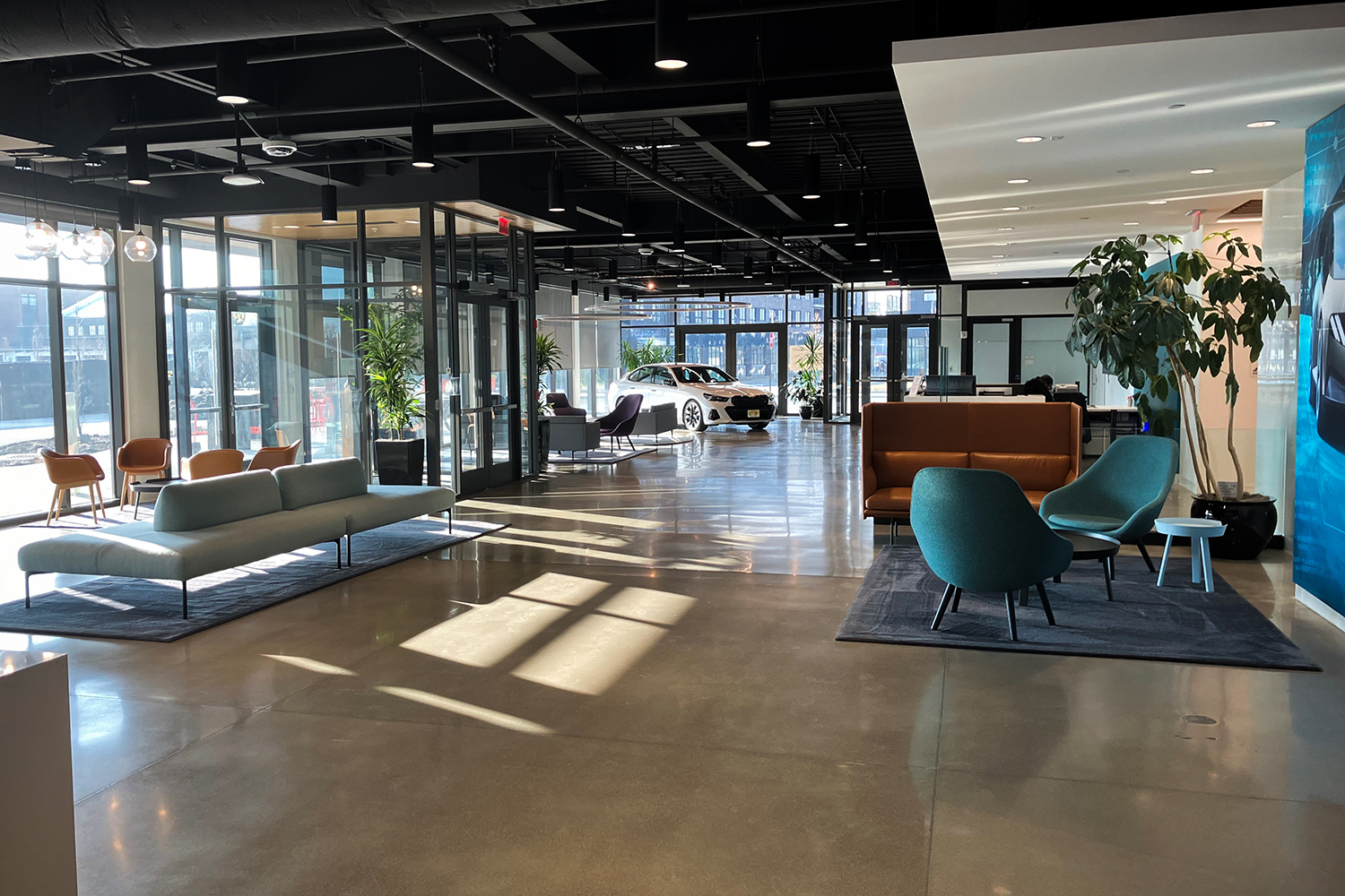 Lobby of the BMW Group office in Columbus