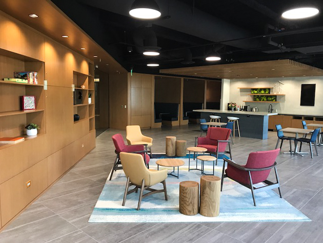 Collaboration area in the BMW Salt Lake City office.