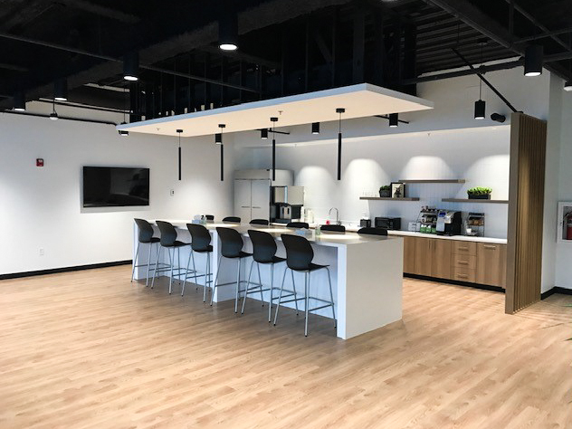 Collaboration area in the BMW Salt Lake City office.