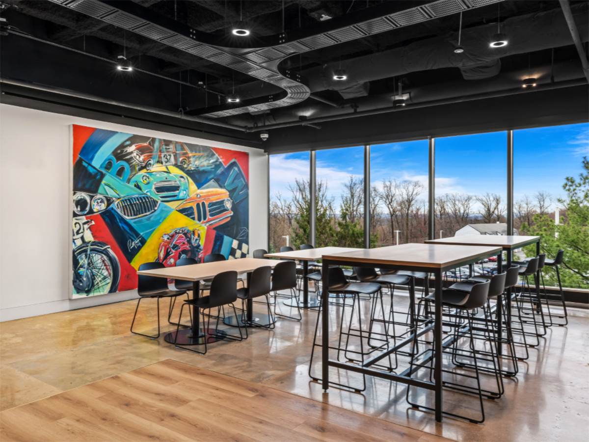 Working area in the BMW Group office in Woodcliff Lake.