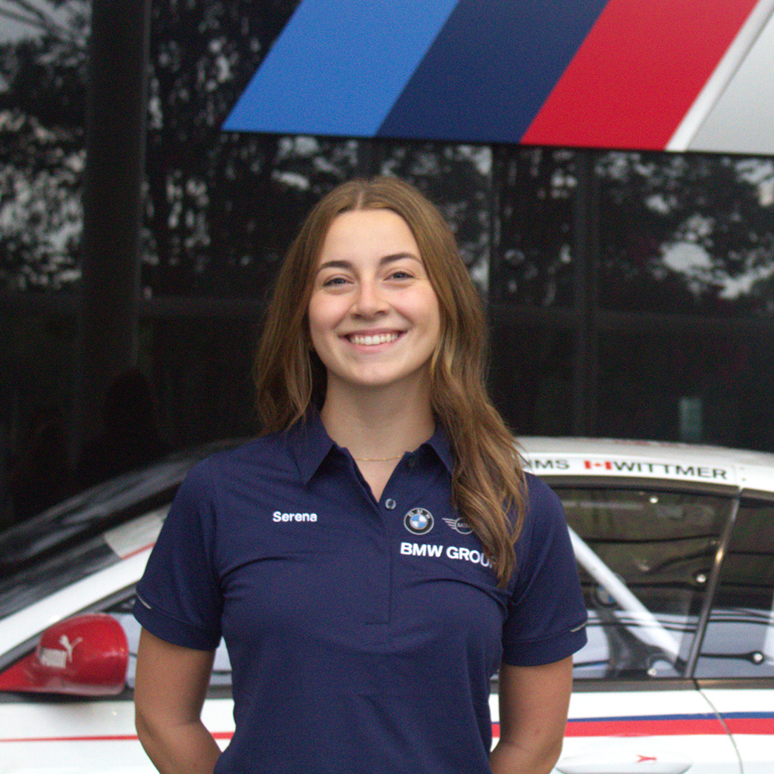 Portrait of BMW Group Pace Trainee Serena