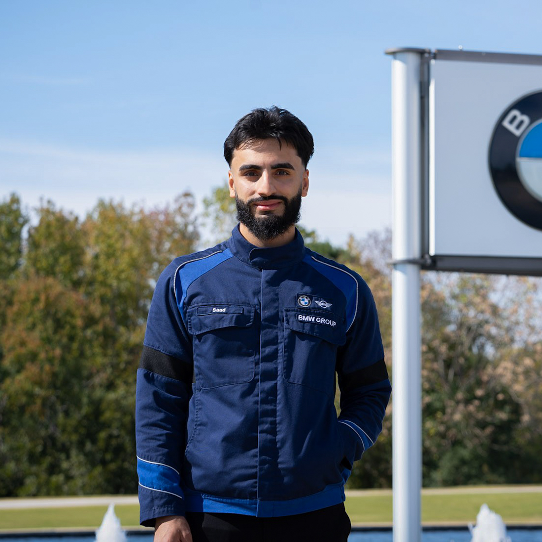 Portrait of BMW Group Pace Trainee Saad