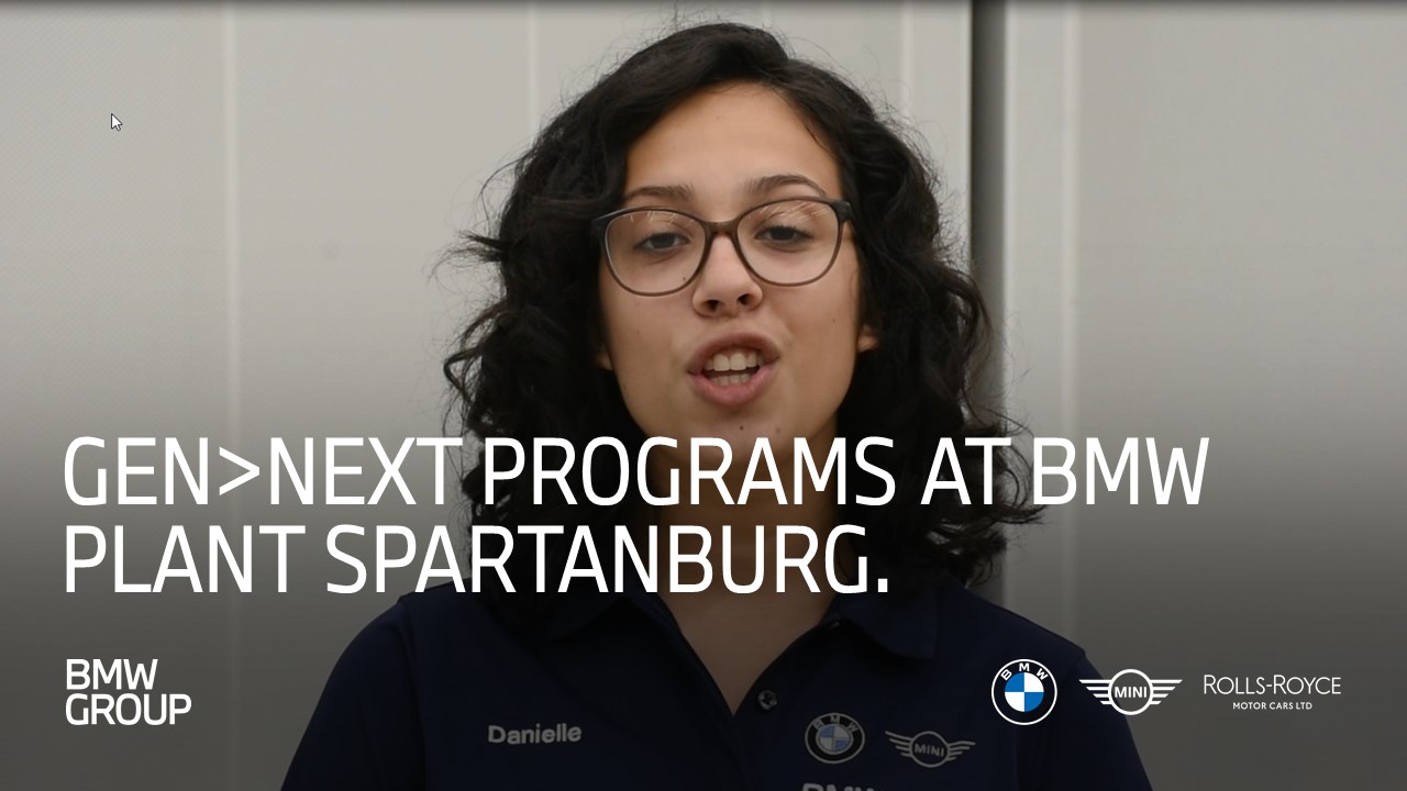 Gen>NEXT Programs at BMW Manufacturing Plant Spartanburg.