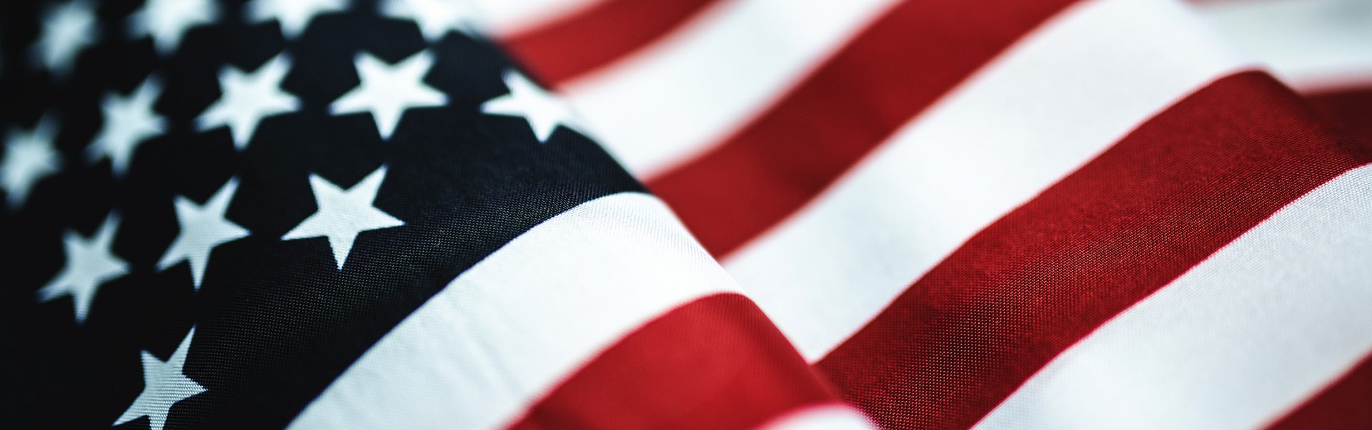 american flag textile close up