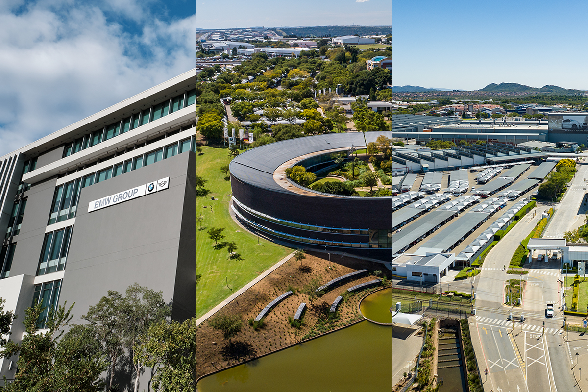 Collage of our BMW Group South Africa locations.