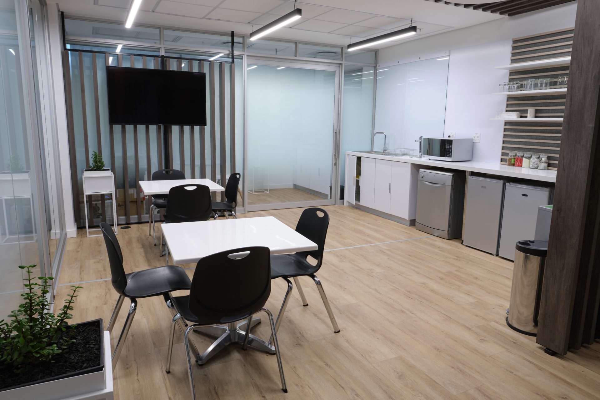 Kitchen in the IT Hub South Africa in Menlyn, Pretoria.