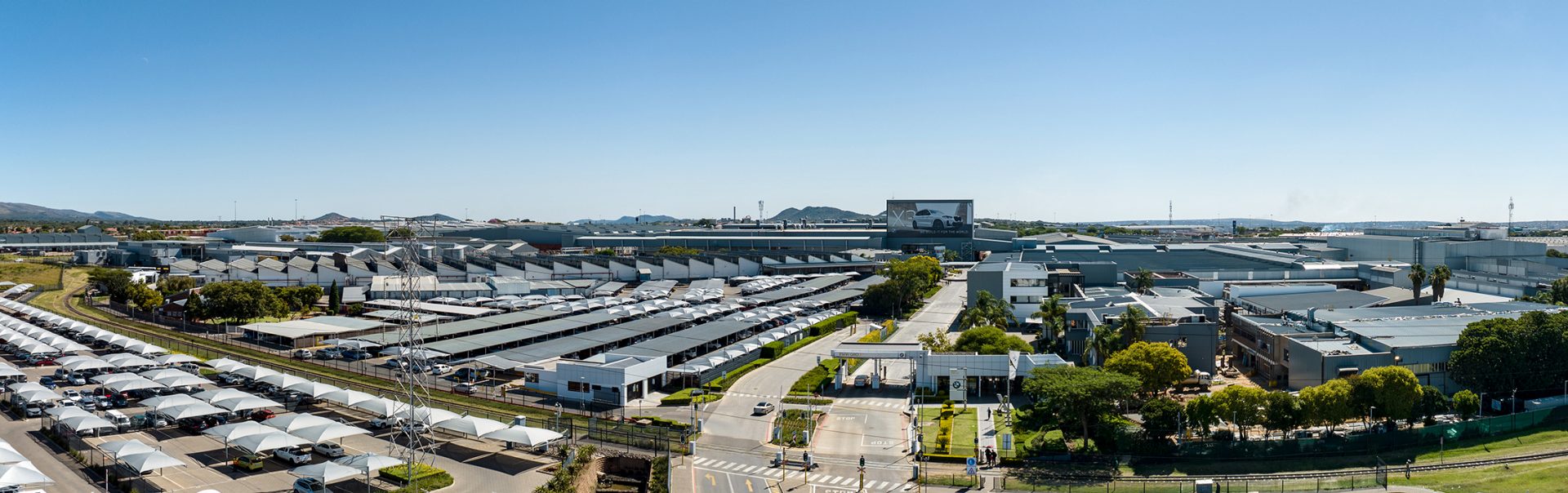 Aerial view of Plant Rosslyn, South Africa
